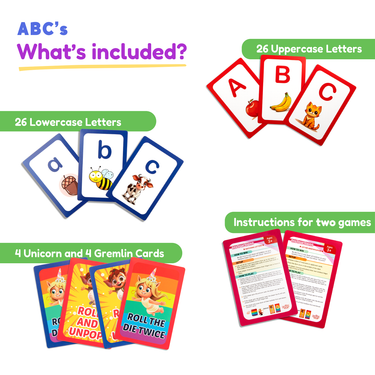 ABC: Learn Uppercase & Lowercase Letters Card Pack.